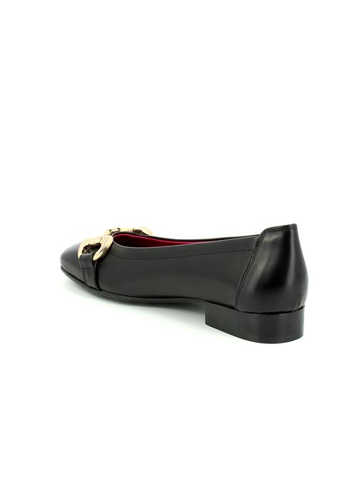 ballerina da donna in pelle nera CARLA ORTI | T706X